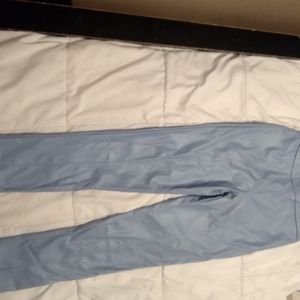 NWOT Fashion Nova Women's All Eyes on You Faux Leather Leggings Light Blue, XL